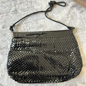 Vintage whiting and davis metal bag